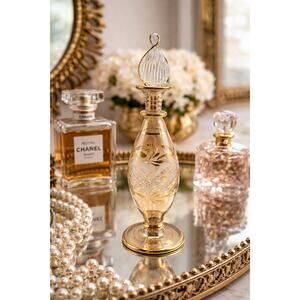 Vintage Royal Limited Crystal Perfume Bottle Vanity Tray Accent